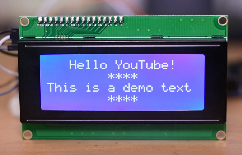 20x4 Character LCD for Arduino