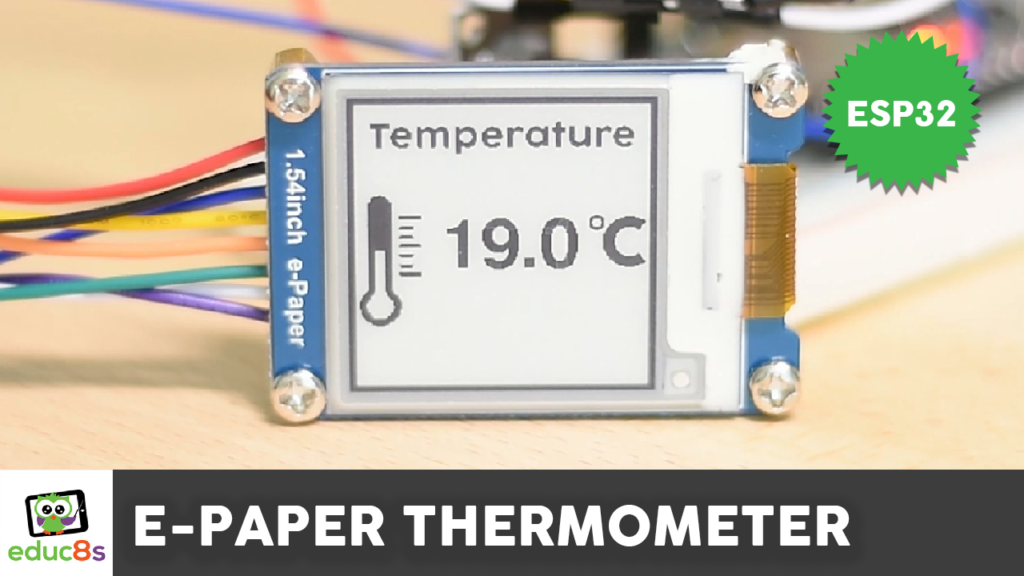 ESP32 E-Paper Thermometer